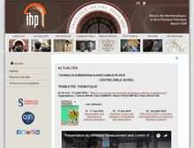 Tablet Screenshot of ihp.fr